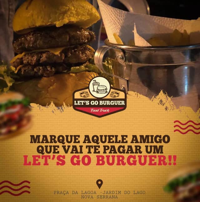 Foto 8 de Let's Go Burguer, Hamburguerias em Nova Serrana - MG